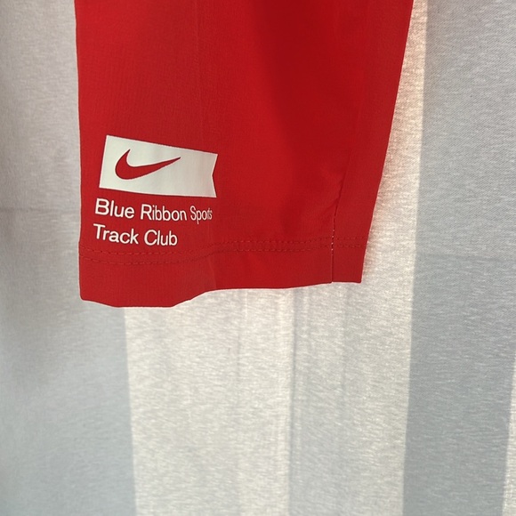 MENS LARGE NIKE PHENOM BRS BLUE RIBBON SPORTS RUNNING PANTS BLUE RED WHITE EUC - Picture 4 of 14